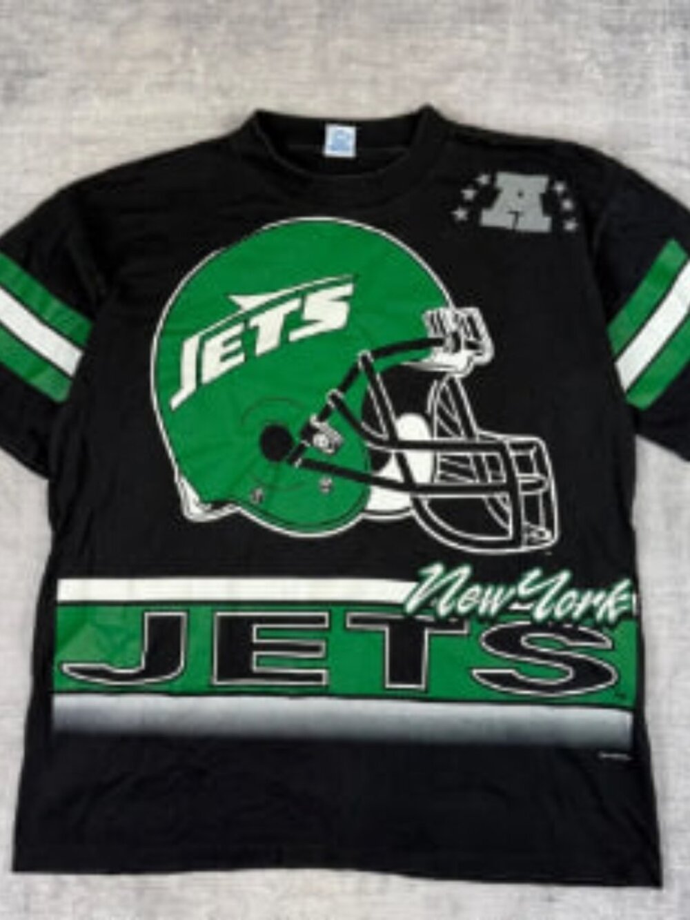 New York Jets Shirt Mens XL Black Vintage 1994 Jersey Style Salem